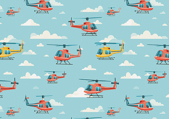 Sky Patrol, Horizon - Made to Measure Curtains - Image 8